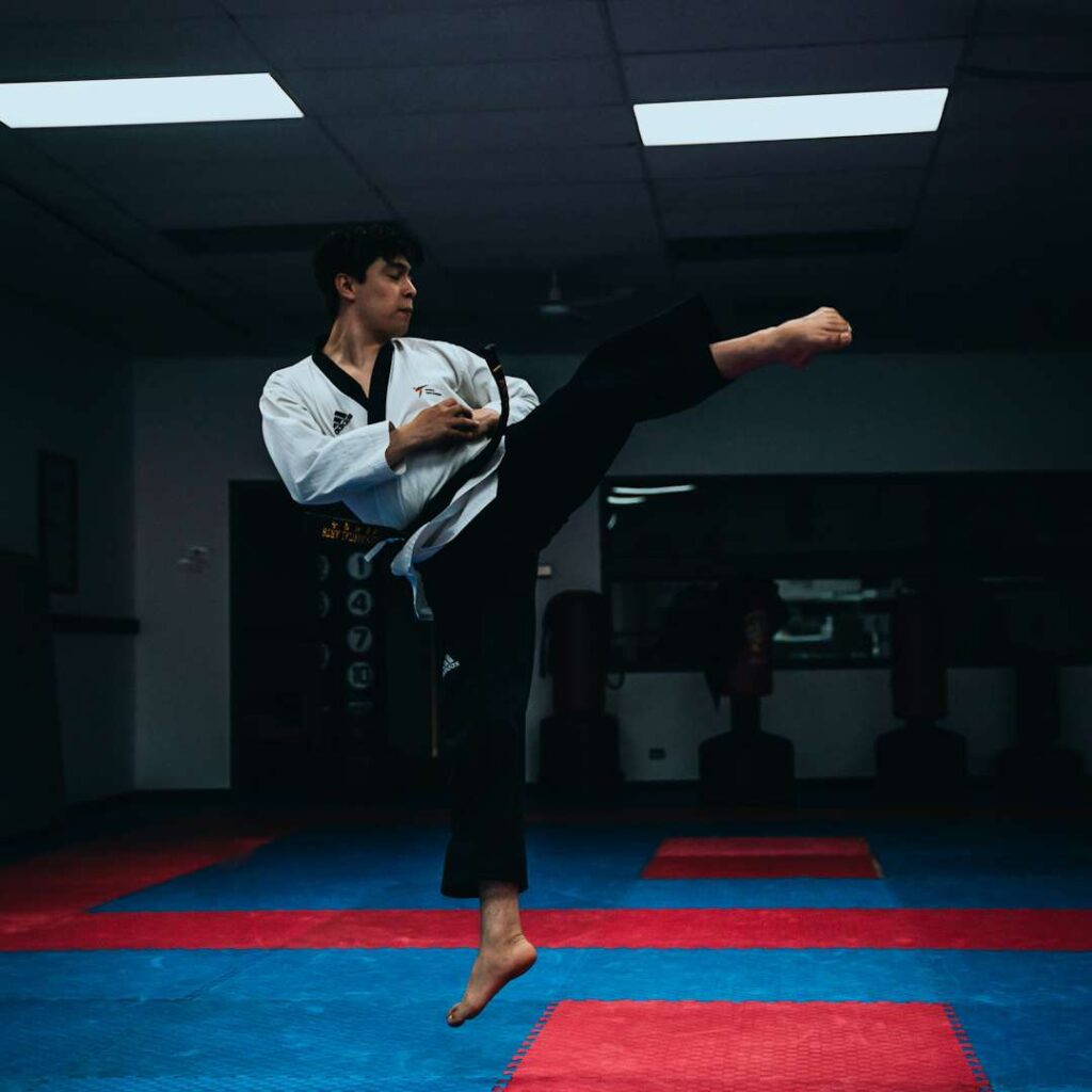 high kick taekwondo