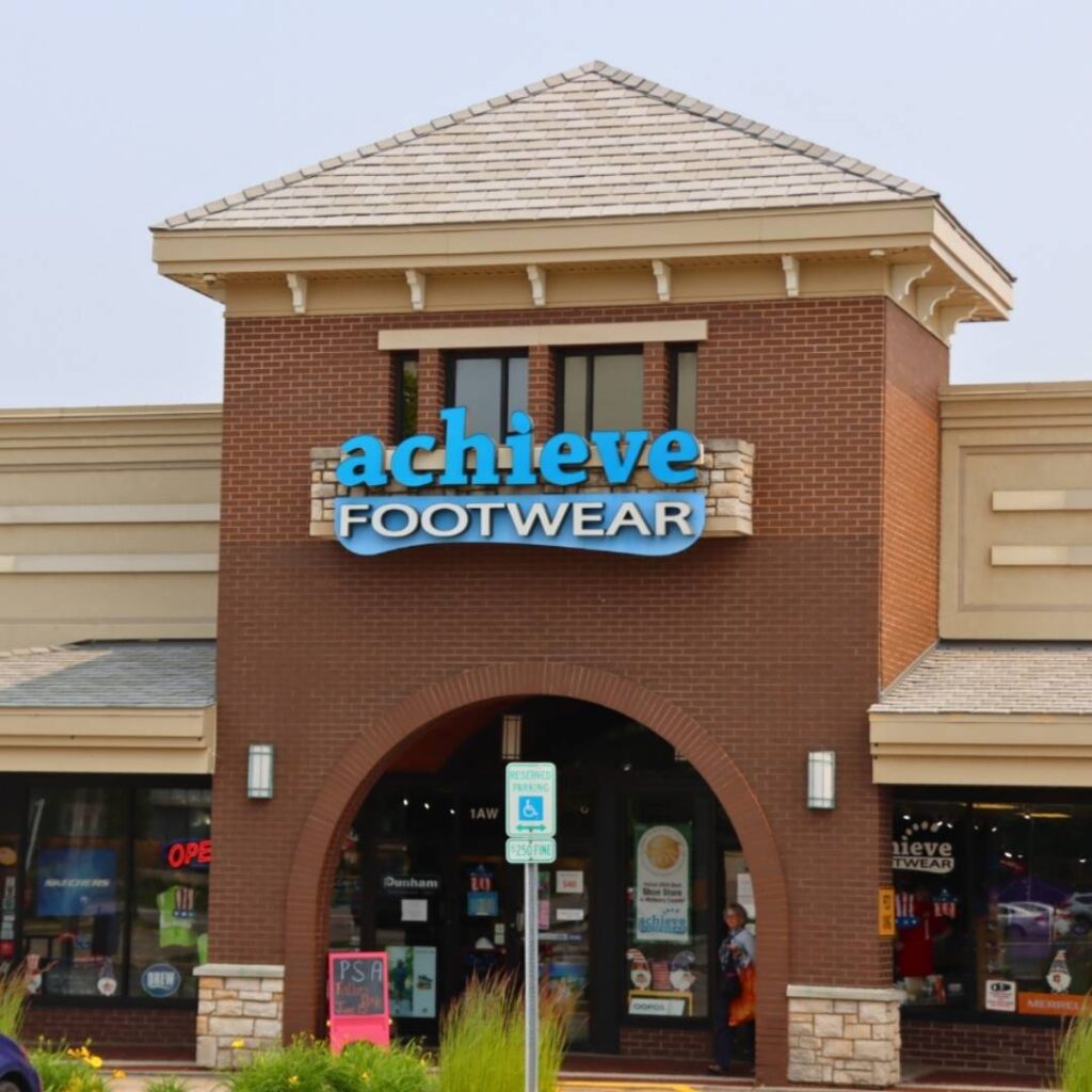 Front of Achieve Footwear